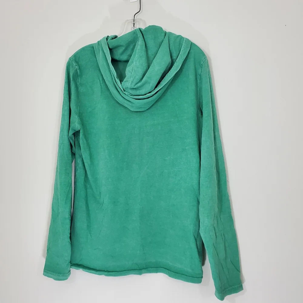 Polo Ralph Lauren 100% Cotton Green Pullover Hoodie, Size Small